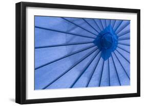 Blue Umbrella-Kathy Mahan-Framed Photographic Print