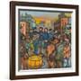 Blue-Uniformed Members of the Salvation Army Singing, Playing their Instruments and Saving Souls-Ronald Ginther-Framed Giclee Print