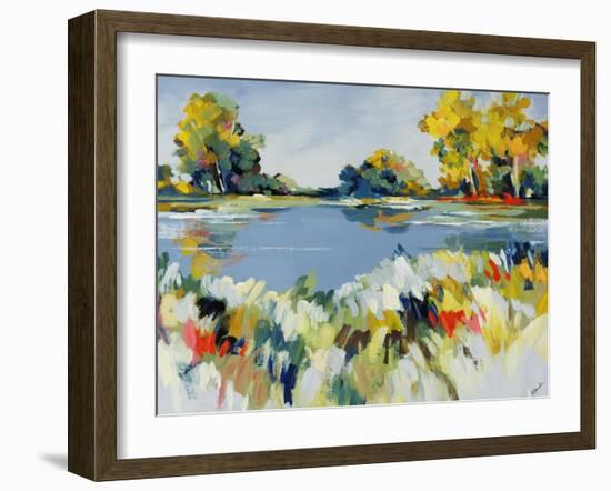 Blue Valley View I-Sydney Edmunds-Framed Giclee Print