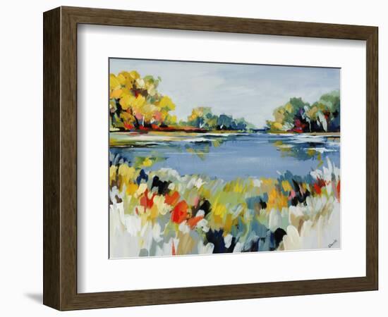 Blue Valley View II-Sydney Edmunds-Framed Giclee Print