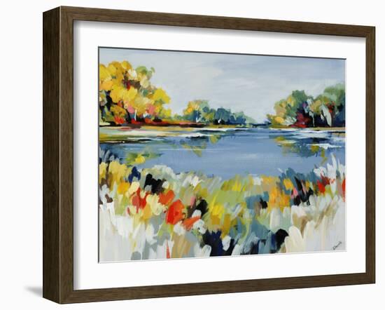 Blue Valley View II-Sydney Edmunds-Framed Giclee Print