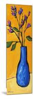 Blue Vase On Yellow-Patty Baker-Mounted Art Print