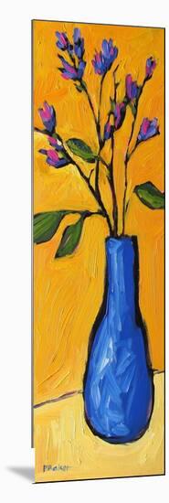 Blue Vase On Yellow-Patty Baker-Mounted Art Print