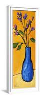 Blue Vase On Yellow-Patty Baker-Framed Premium Giclee Print