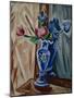 Blue Vase with Flowers, 1913-Olga Vladimirovna Rozanova-Mounted Giclee Print