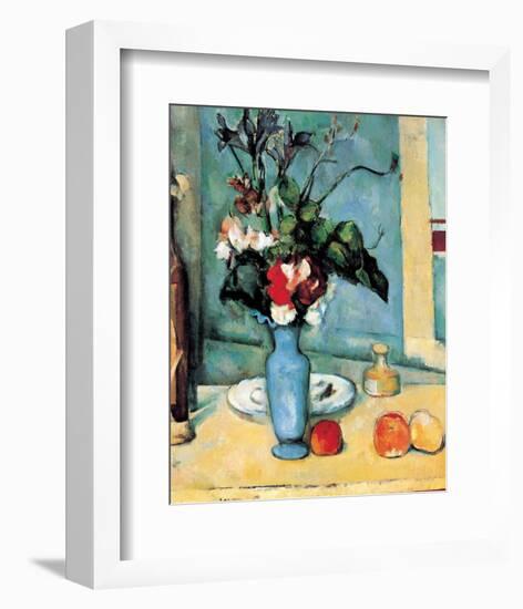 Blue Vase-Paul Cézanne-Framed Premium Giclee Print