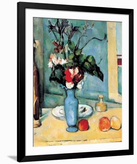 Blue Vase-Paul Cézanne-Framed Premium Giclee Print