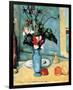 Blue Vase-Paul Cézanne-Framed Premium Giclee Print