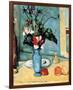 Blue Vase-Paul Cézanne-Framed Premium Giclee Print