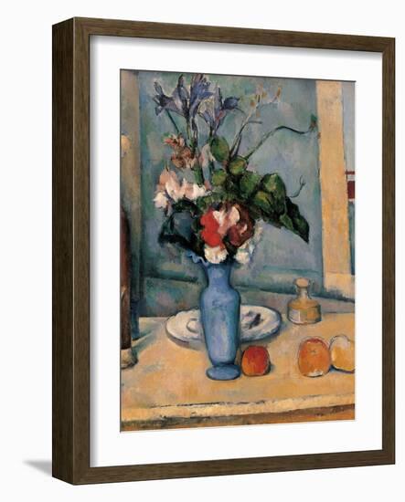 Blue Vase-Paul Cézanne-Framed Art Print