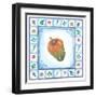 Blue Veggies III-Urpina-Framed Art Print