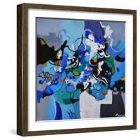 Blue victory-Pol Ledent-Framed Art Print