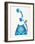 Blue Vintage Phone-Cat Coquillette-Framed Giclee Print