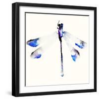 Blue & Violet Dragonfly-Karin Johannesson-Framed Art Print