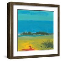 Blue Vista-Jan Weiss-Framed Art Print