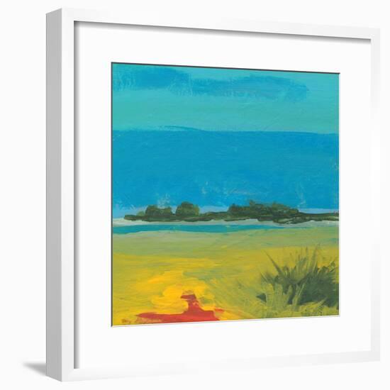 Blue Vista-Jan Weiss-Framed Art Print