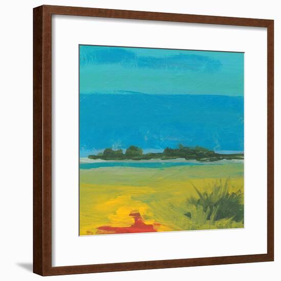 Blue Vista-Jan Weiss-Framed Art Print