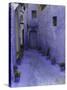 Blue Walkway, Morocco-Pietro Simonetti-Stretched Canvas