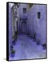 Blue Walkway, Morocco-Pietro Simonetti-Framed Stretched Canvas