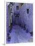 Blue Walkway, Morocco-Pietro Simonetti-Framed Premium Photographic Print