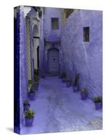 Blue Walkway, Morocco-Pietro Simonetti-Stretched Canvas