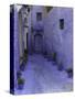 Blue Walkway, Morocco-Pietro Simonetti-Stretched Canvas