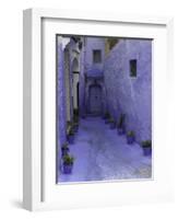 Blue Walkway, Morocco-Pietro Simonetti-Framed Photographic Print