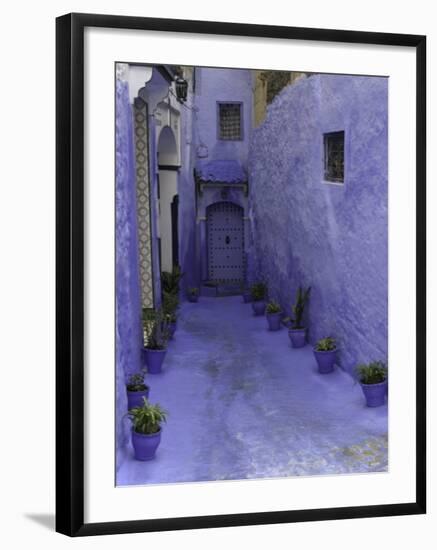 Blue Walkway, Morocco-Pietro Simonetti-Framed Photographic Print