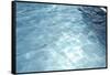 Blue Water 7453-Rica Belna-Framed Stretched Canvas