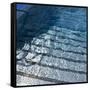 Blue Water 7517-Rica Belna-Framed Stretched Canvas