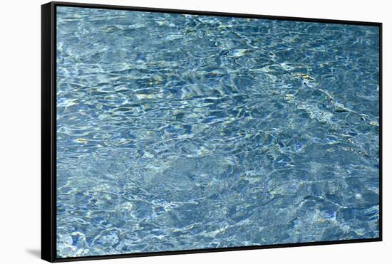 Blue Water 7866-Rica Belna-Framed Stretched Canvas