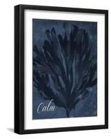 Blue Water Coral Calm-Jace Grey-Framed Art Print