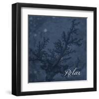 Blue Water Coral Relax-Jace Grey-Framed Art Print