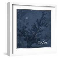 Blue Water Coral Relax-Jace Grey-Framed Art Print