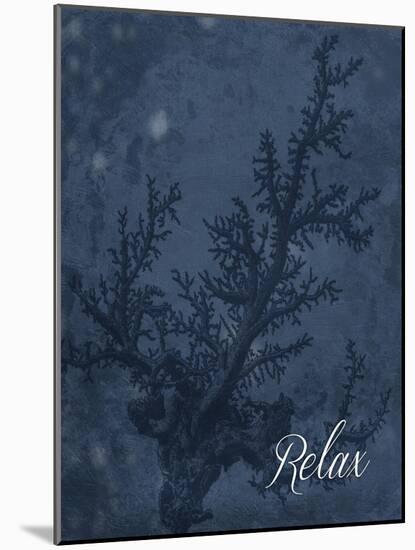 Blue Water Coral Relax-Jace Grey-Mounted Art Print