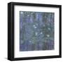 Blue Water Lilies, 1916-1919-Claude Monet-Framed Art Print