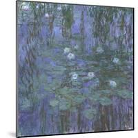 Blue Water Lilies, 1916-1919-Claude Monet-Mounted Art Print