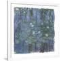 Blue Water Lilies Between, c.1916-1919-Claude Monet-Framed Premium Giclee Print