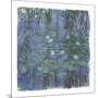 Blue Water Lilies Between, c.1916-1919-Claude Monet-Mounted Premium Giclee Print