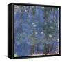 Blue Water Lilies-Claude Monet-Framed Stretched Canvas