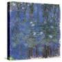 Blue Water Lilies-Claude Monet-Stretched Canvas