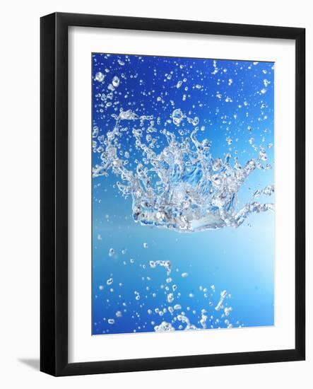 Blue Water with Bubbles-Karl Newedel-Framed Photographic Print