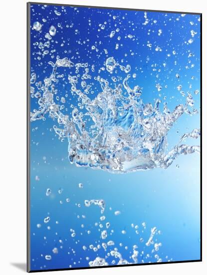 Blue Water with Bubbles-Karl Newedel-Mounted Photographic Print