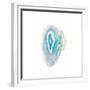 Blue Watercolor Agate Square-Susan Bryant-Framed Premium Giclee Print