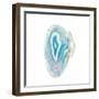Blue Watercolor Agate Square-Susan Bryant-Framed Art Print