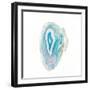 Blue Watercolor Agate Square-Susan Bryant-Framed Art Print