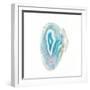 Blue Watercolor Agate Square-Susan Bryant-Framed Art Print