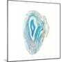 Blue Watercolor Agate Square-Susan Bryant-Mounted Art Print