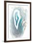 Blue Watercolor Agate-Susan Bryant-Framed Art Print