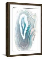 Blue Watercolor Agate-Susan Bryant-Framed Art Print